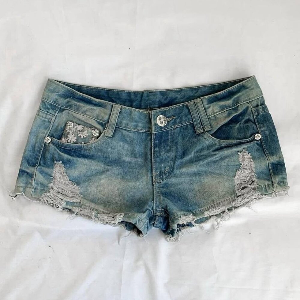 Women’s Distressed Denim Shorts
